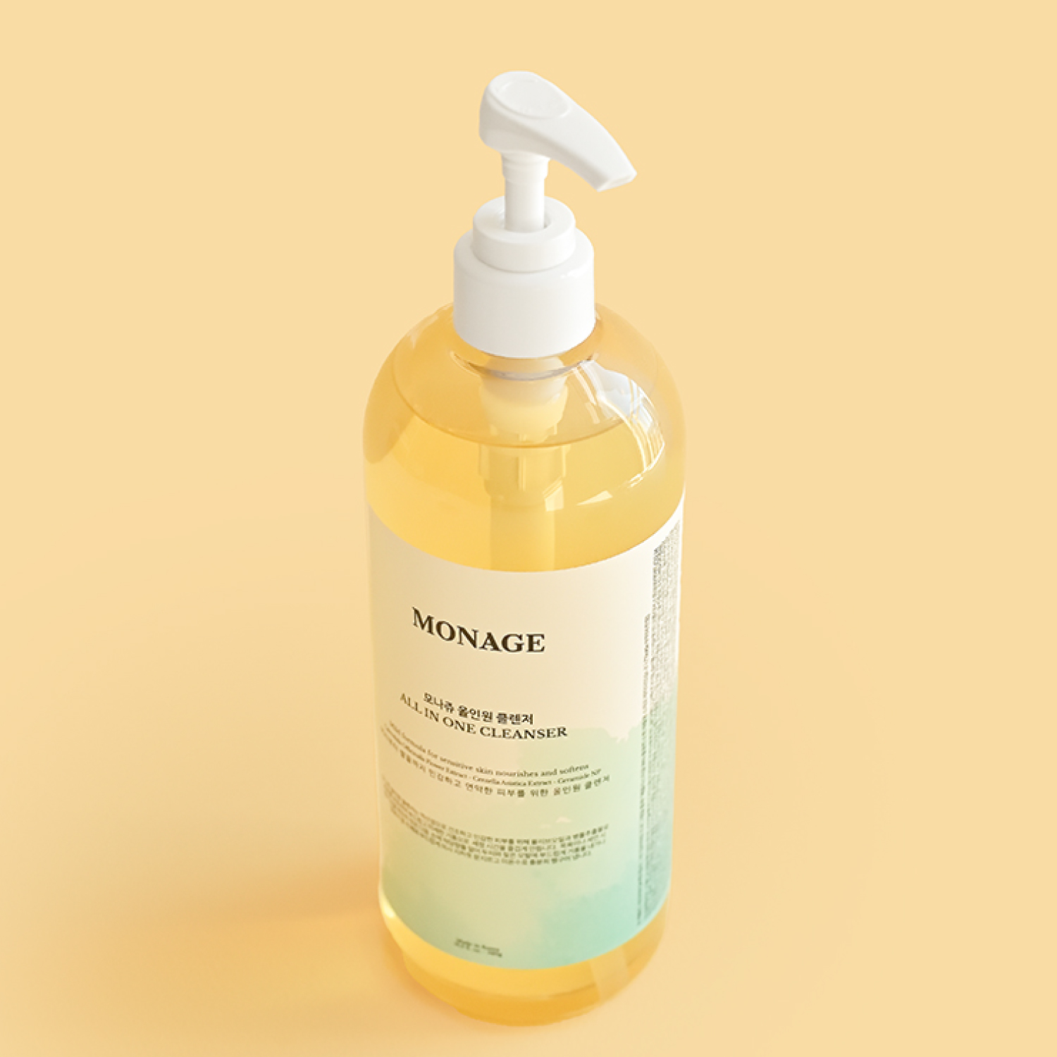 넾다 x 모나쥬 올인원 비건 약산성 클렌저 무자극 EWG1등급 520g 샴푸+폼클렌징+바디워시+청결제+핸드워시 멀티 촉촉한 샤워 세안후 수분증가 속당김X - 상세 이미지 3
