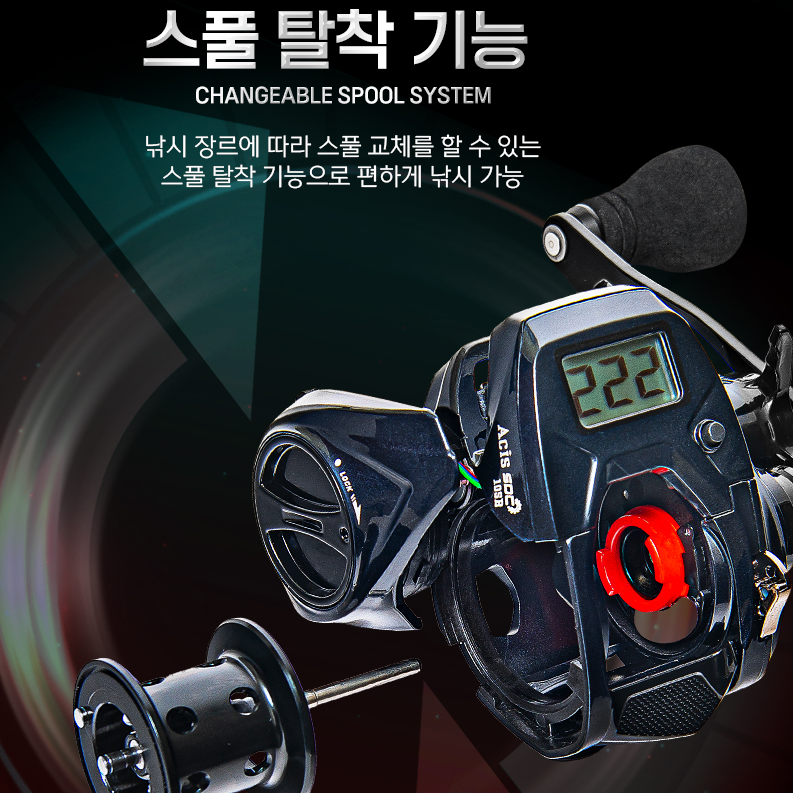 바낙스 아키스 SDC 갈치 텐빈 수심측정릴 한치 참돔 라인카운터릴 - 상세 이미지 4