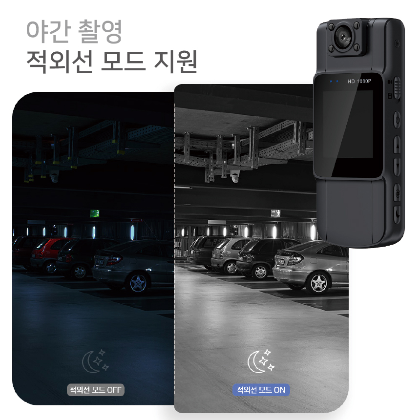 컴스 FHD 바디캠 오토바이 자전거 블랙박스 액션캠 BF248 이미지 7