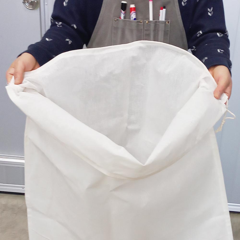 살림몰 국산 대형 순면 삼베 주머니 자루 면 업소용 두부 묵 초대형 78cm 100cm 이미지 6