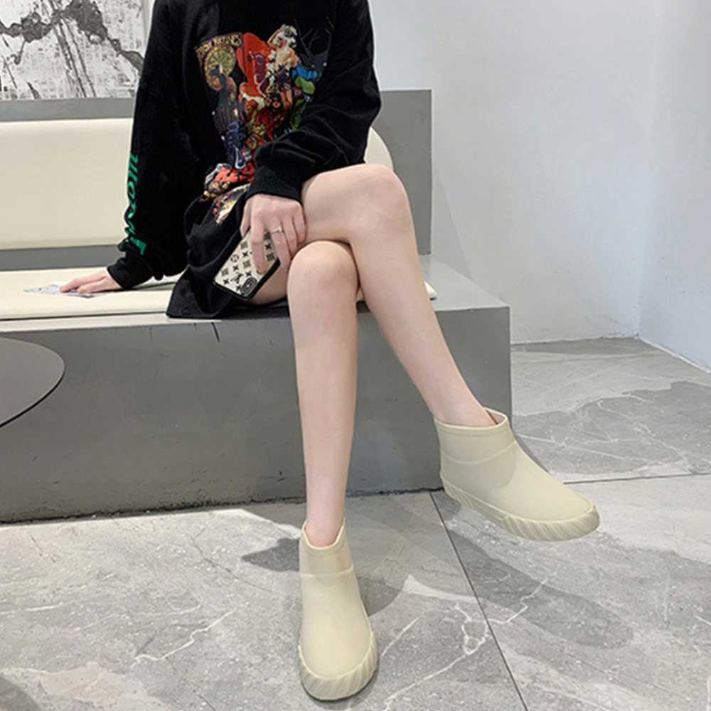 단장화 밭일 텃밭 어른 짧은 숏 여자 패션장화 방한레인부츠 - 상세 이미지 5