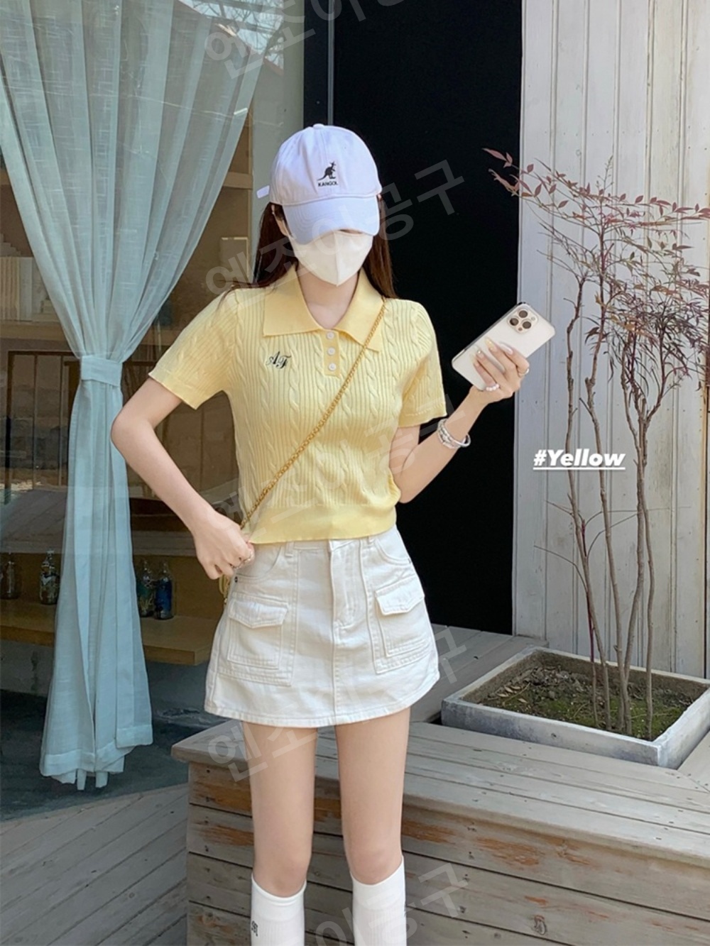 히어로는 아닙니다만 5회 천우희 도다해 반팔 니트 카라넥 하이틴 의상 옷 패션 - 상세 이미지 2
