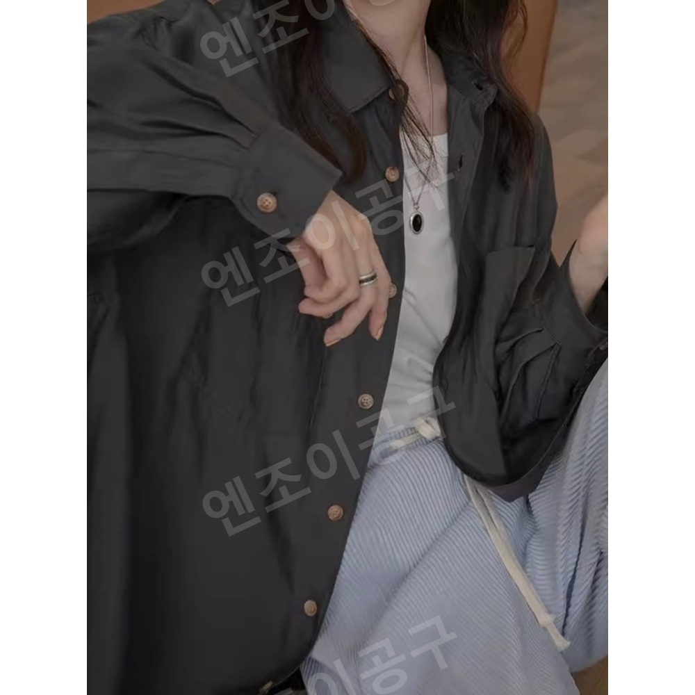 졸업 3회 정려원 서혜진 셔츠 블라우스 시원한 슬림 의상 옷 패션 - 상세 이미지 5