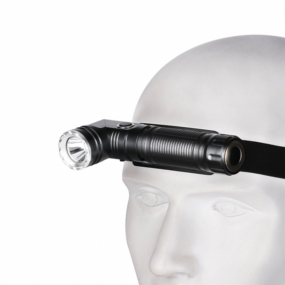 아노 휴대용 ㄱ자변형랜턴 등산용 C타입 충전 18650 후레쉬 SF10 일반세트