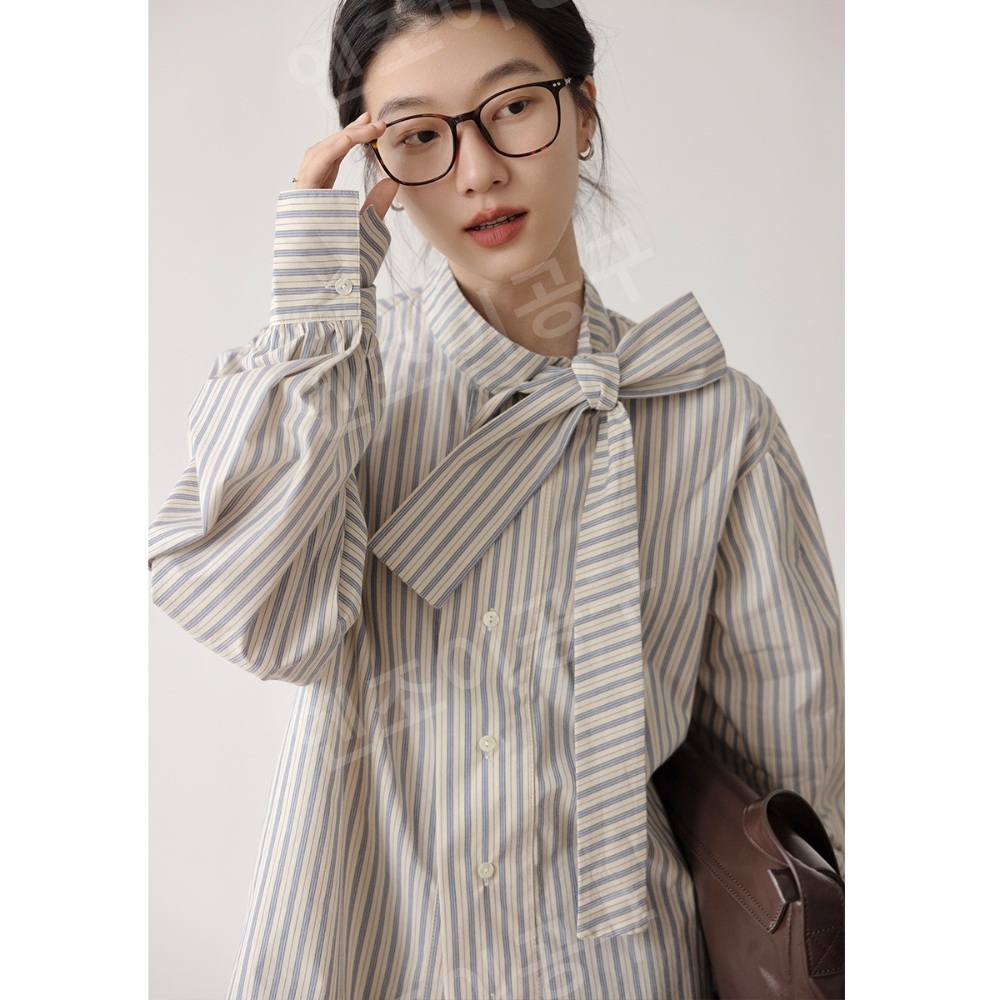 졸업 3회 정려원 서혜진 타이 블라우스 우아한 럭셔리 의상 옷 패션 - 상세 이미지 3