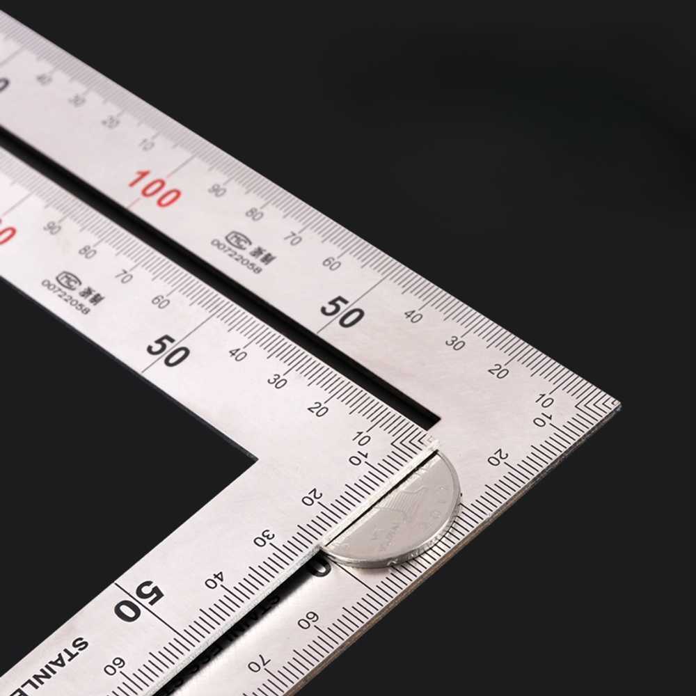 고정밀 90도 L자형 강철 자 직각자 스텐 1000x500mm - 상품 이미지