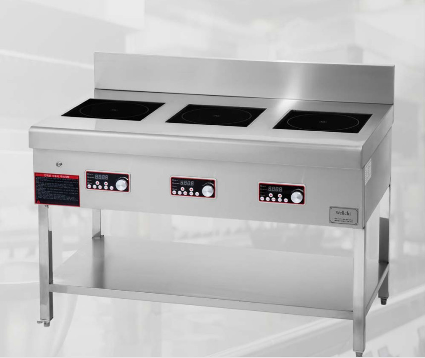 업소용인덕션 3구 웰치 전기렌지 고화력 고효율 인덕션간택기 주방 영업용 식당 10.5KW