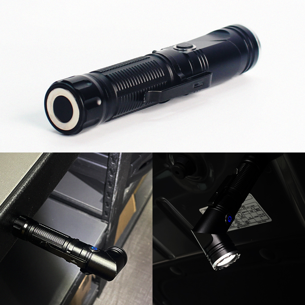 아노 휴대용 ㄱ자변형랜턴 등산용 C타입 충전 18650 후레쉬 SF10 일반세트