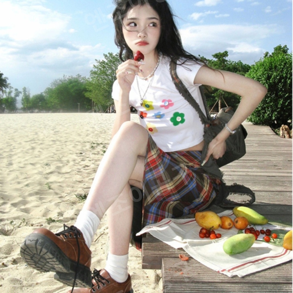 미녀와 순정남 17회 임수향 박도라 플라워 크롭 탑 의상 옷 패션 - 상품 이미지