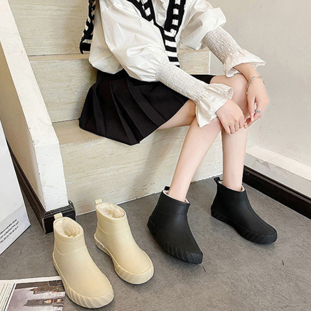 단장화 밭일 텃밭 어른 짧은 숏 여자 패션장화 방한레인부츠 - 상품 이미지