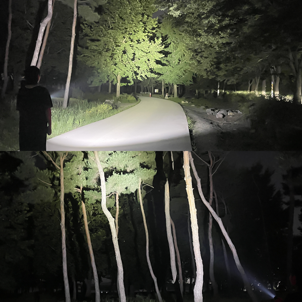 아노 휴대용 ㄱ자변형랜턴 등산용 C타입 충전 18650 후레쉬 SF10 일반세트