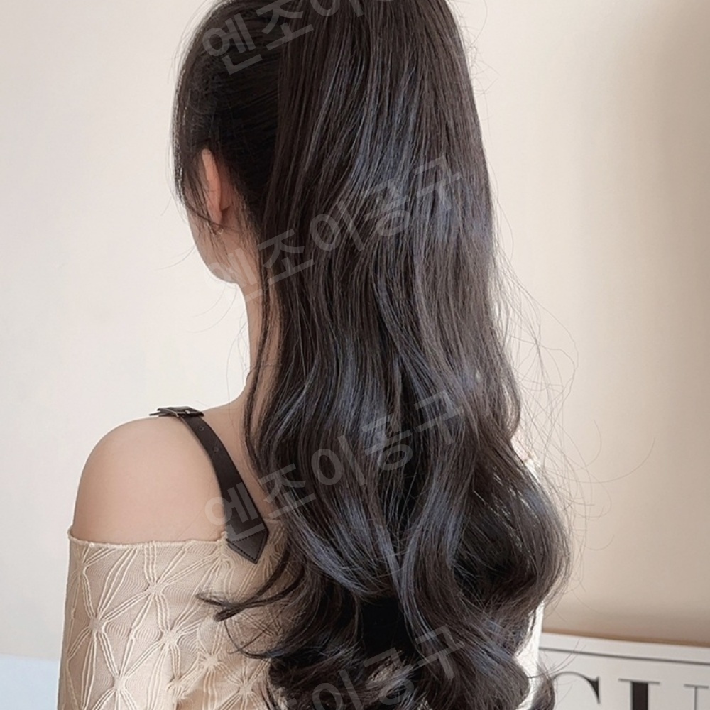 뒷머리가발 가발 롱 헤어 피스 여성 - 메인 이미지
