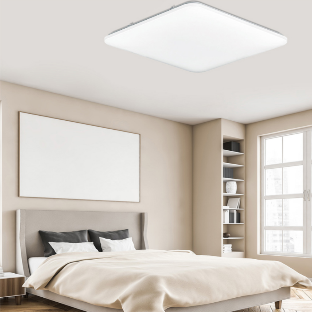 무료+당일발송/KC인증 리모컨 방등 국산 LED 사각 안방등 전등 75W, 전구색주백색주광색 - 상세 이미지 5