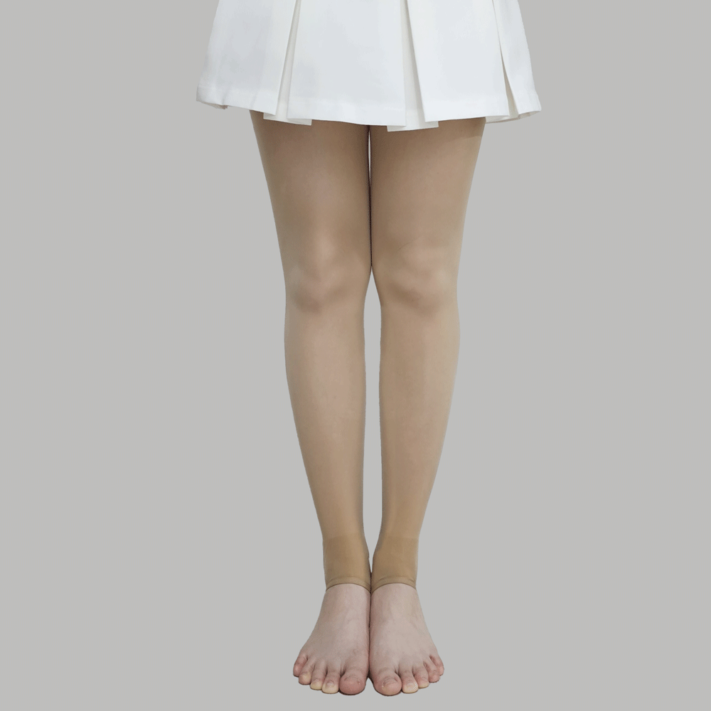 스타니 골프 스타킹 쿨 여름 고리 냉감 30데니아 전신 레깅스 UV 자외선차단 살색 커피색 - 상세 이미지 4