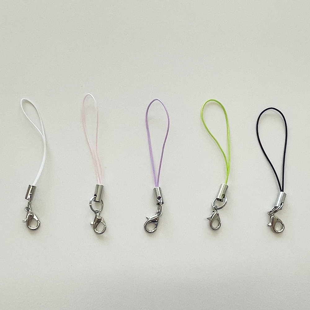 열쇠고리 줄 핸드폰 휴대폰 고리 랍스터 폰 스트랩 키링 부자재 만들기 재료 5color - 상품 이미지