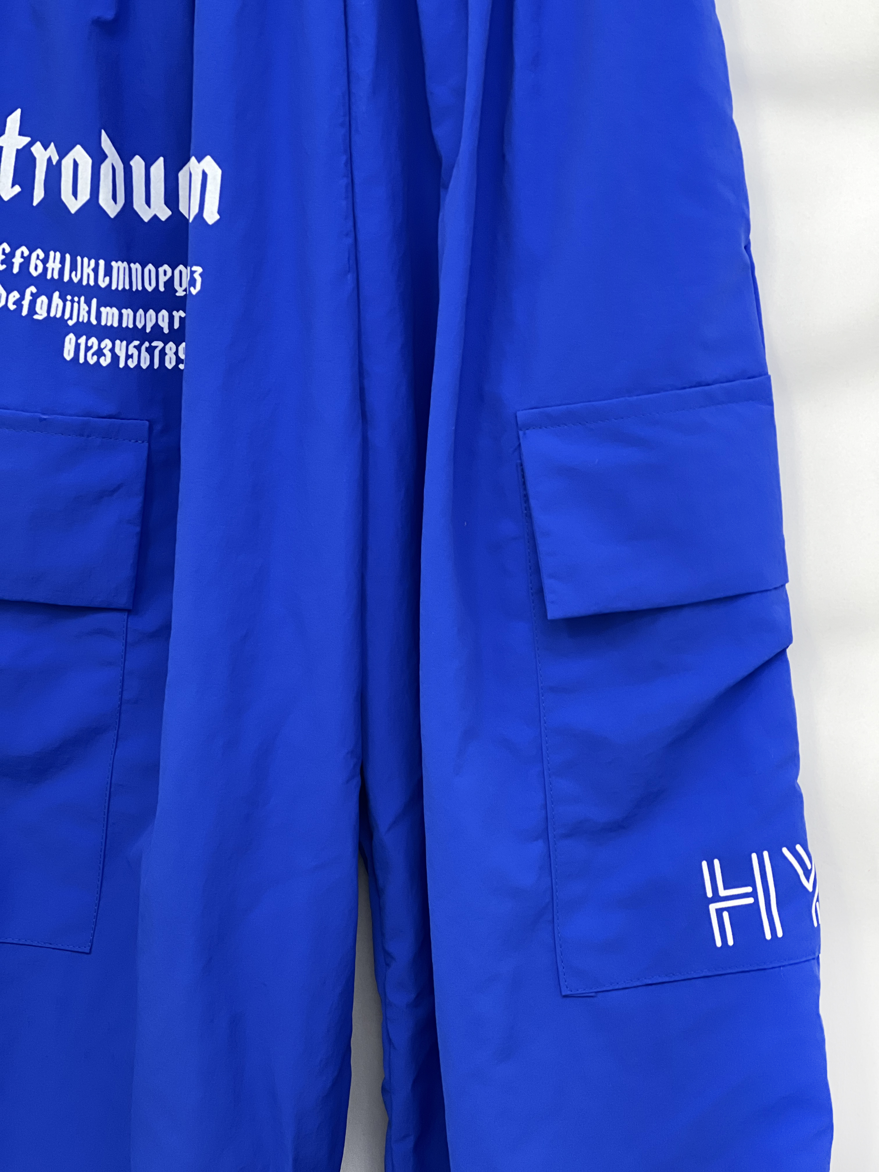 퍼조 나일론 카고 프린팅 스트링 조거 와이드팬츠 3color - 상세 이미지 3