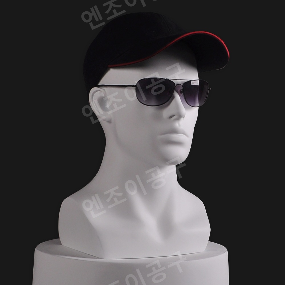 가발거치대 헤어마네킹 전시 모형 아동 모델 머리 남녀 - 상세 이미지 2