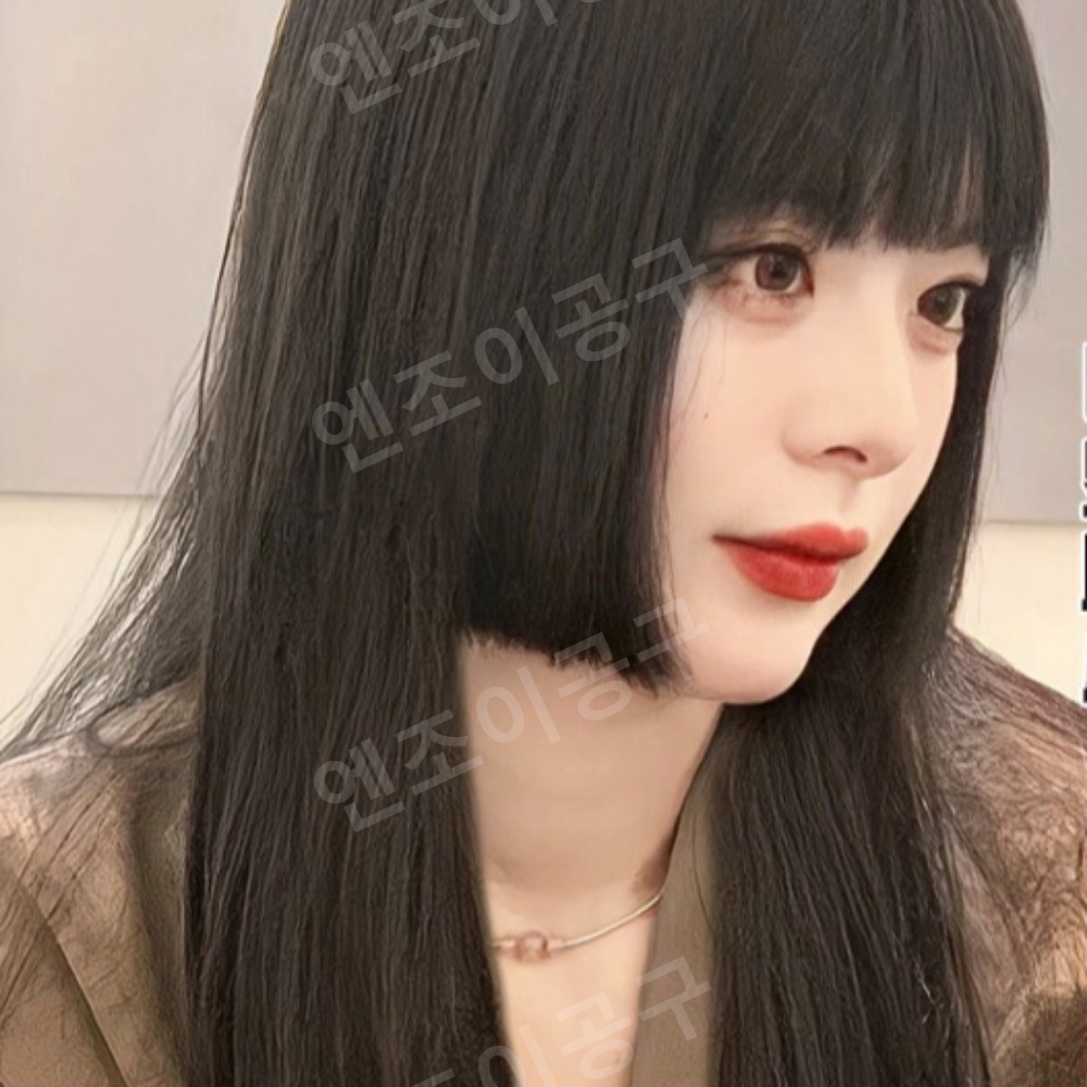 히메컷 가발 자연스러운 롱 헤어 머리피스 - 메인 이미지