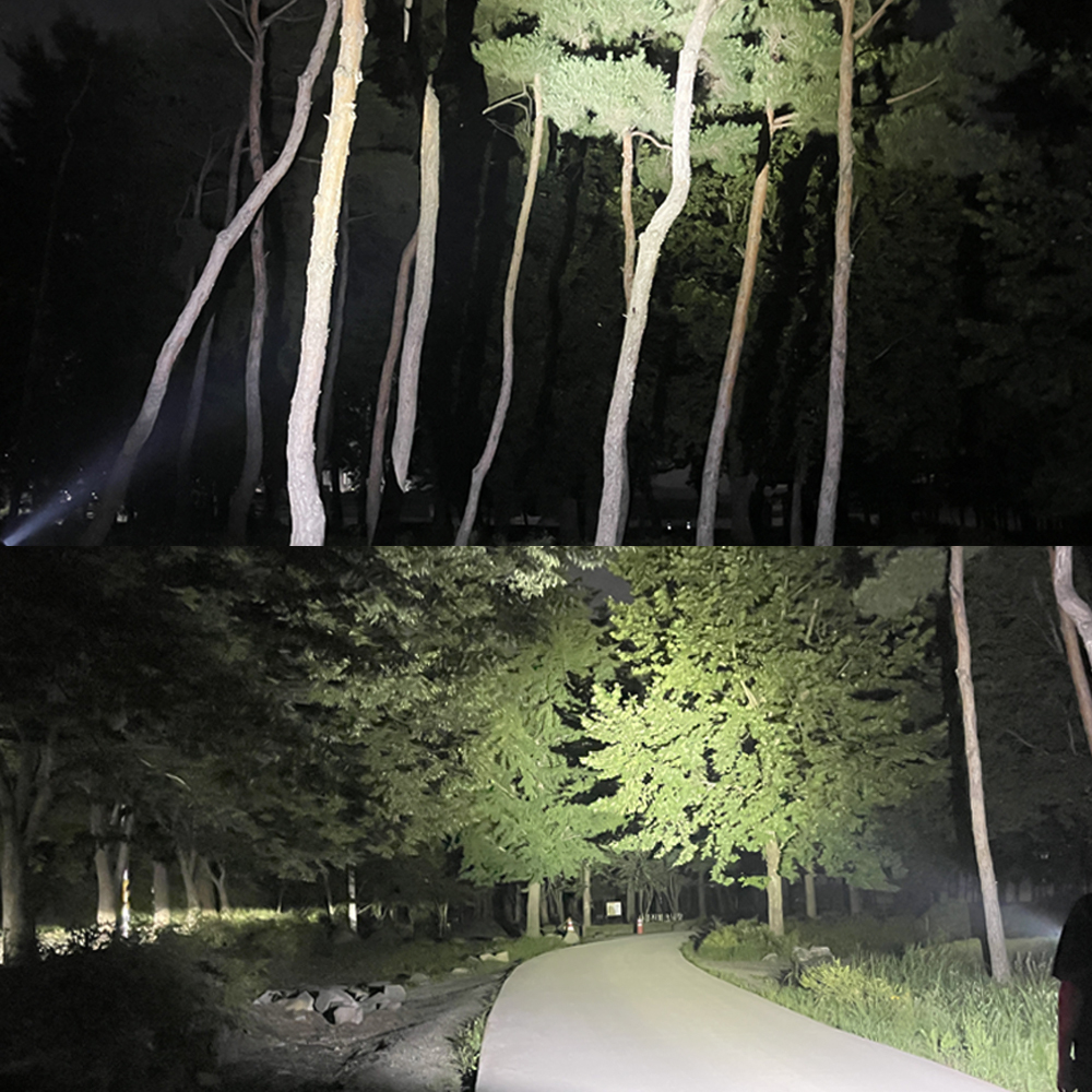 아노 고휘도 LED 손전등 미니 후레쉬 충전식랜턴 듀티X1 세트