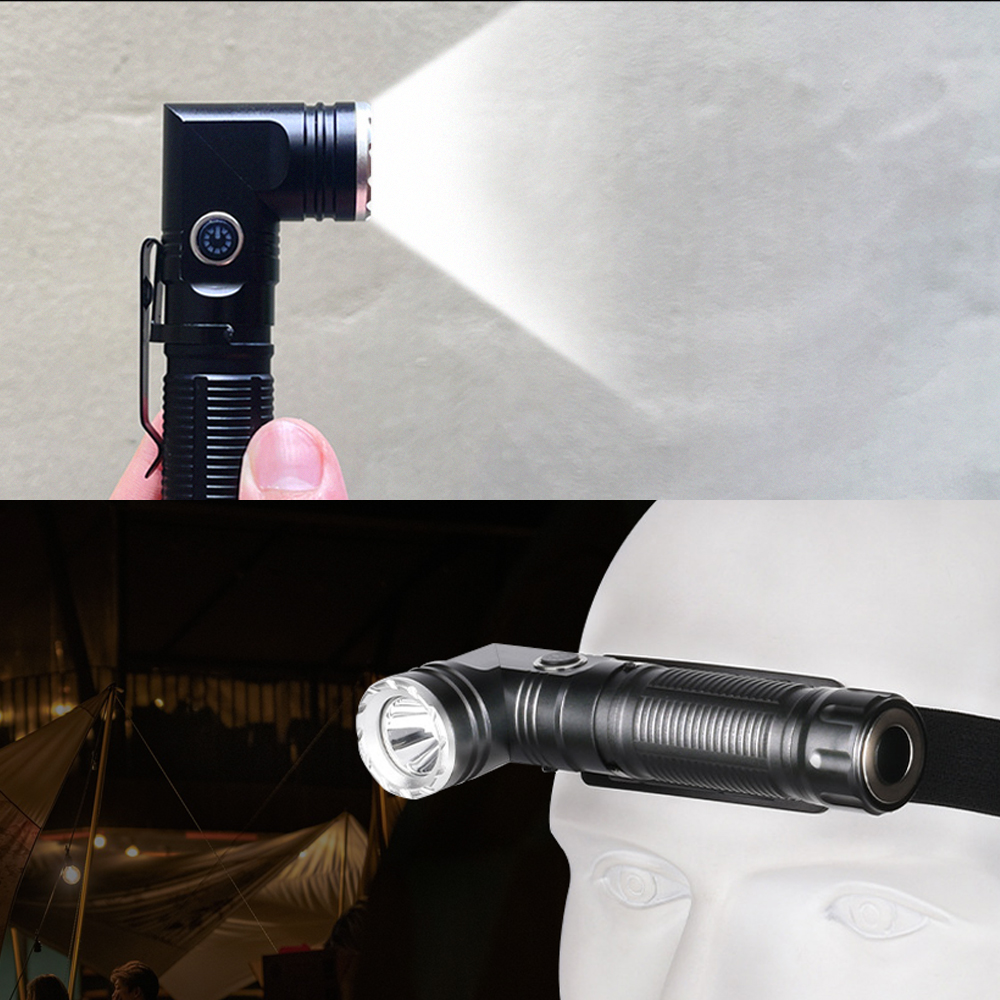 아노 휴대용 ㄱ자변형랜턴 등산용 C타입 충전 18650 후레쉬 SF10 일반세트