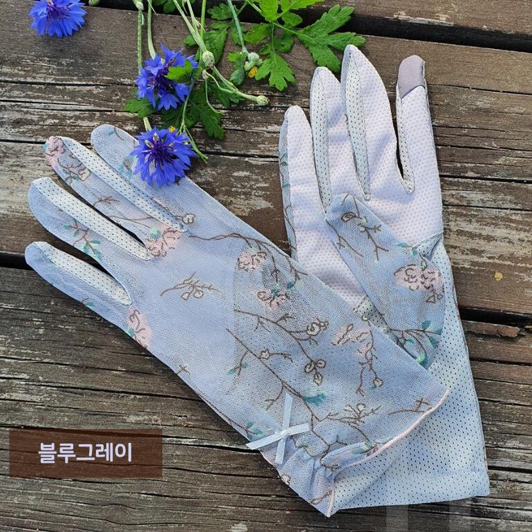 여름 망사 장갑 여름용 등산 장갑 여성 햇빛 장갑 - 상세 이미지 4