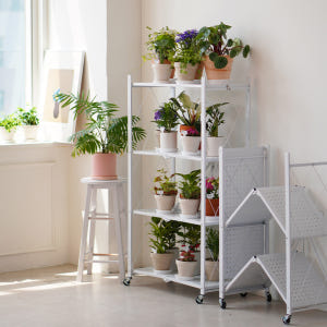 접이식 철제 화분선반 식물선반 받침대 정리대 진열대 거치대 선반대 베란다... 실사용 후기 | 효과 있을까? - 상품 이미지 4