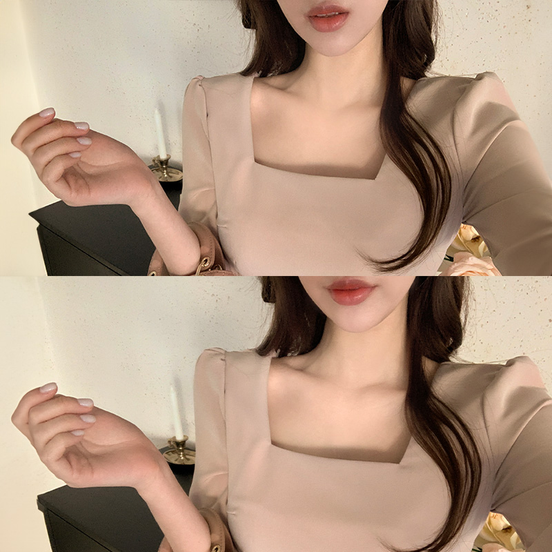 잔느 스퀘어넥 슬림핏 미니 원피스 op13536 - 상세 이미지 5