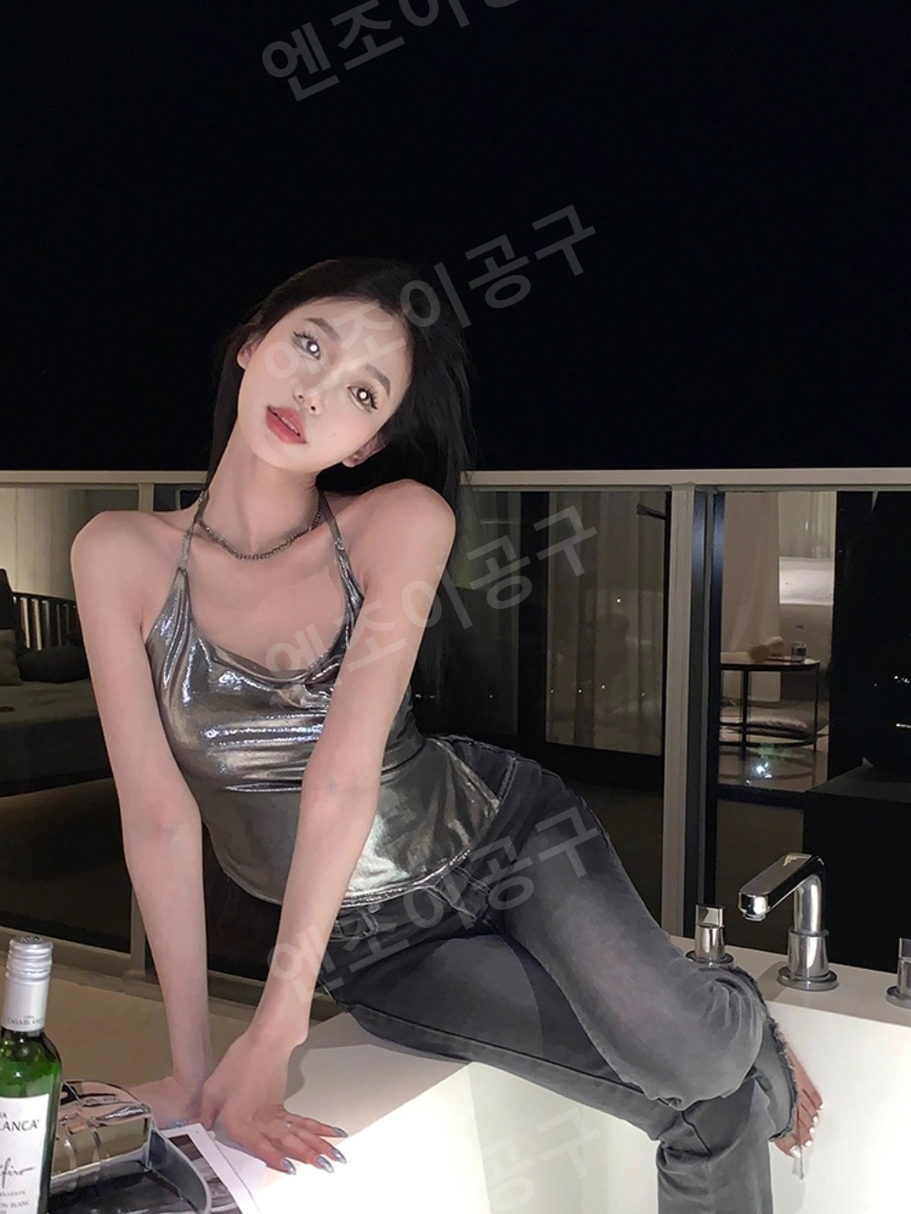 나혼자산다 박나래 546화 민소매 티셔츠 홀터넥 파티룩 의상 옷 패션 - 상세 이미지 2