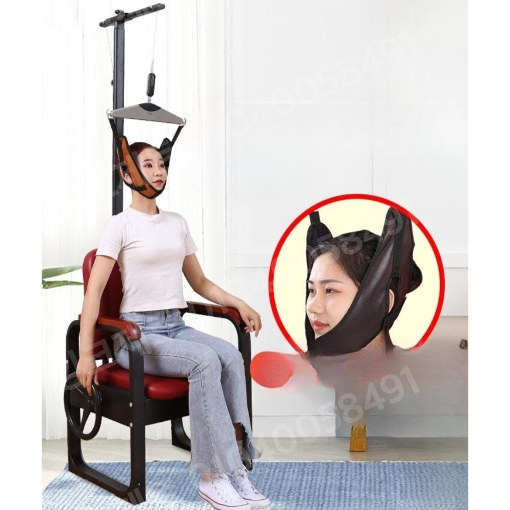 수직목견인기 일자목 교정 의자 척추 등받이 목디스크 - 상품 이미지