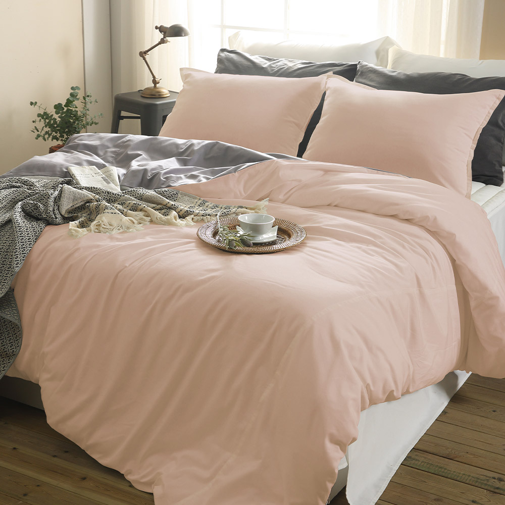 순면 양면 이불 커버 세트 미라지 침대 이스턴킹 침구 핑크