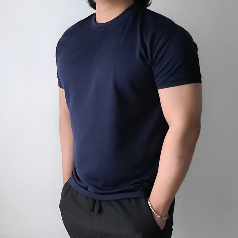 머슬핏반팔 기능성반팔 냉감 쿨 티셔츠 - 상세 이미지 5