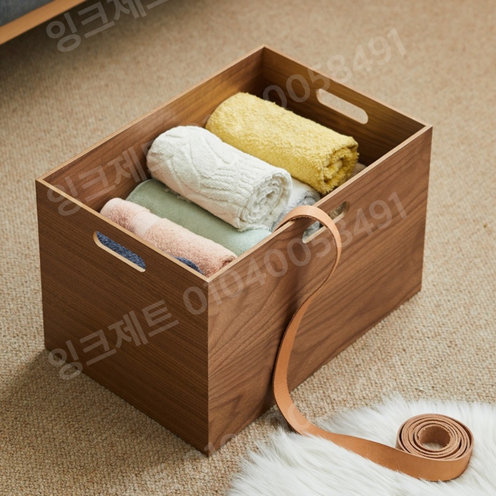 원목수납박스 보조 장난감 직사각형 캠핑 소품 정리대 - 상세 이미지 2