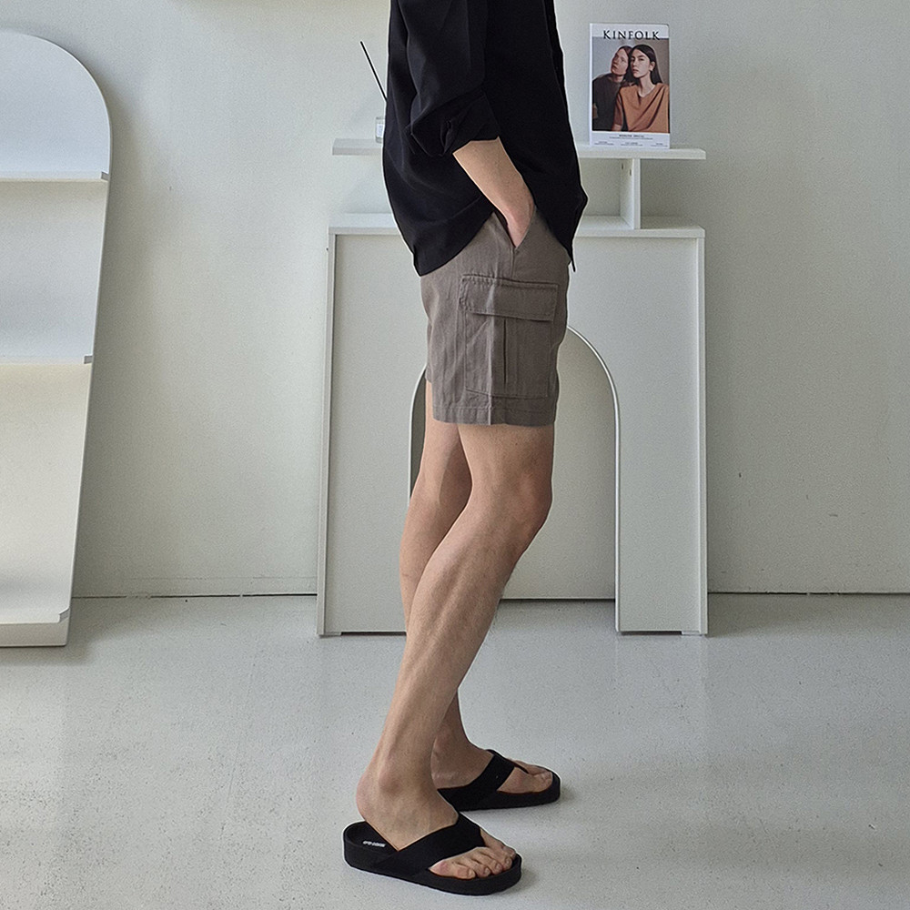 남자 반바지 빅사이즈 면 반바지 남자숏팬츠 - 상세 이미지 5