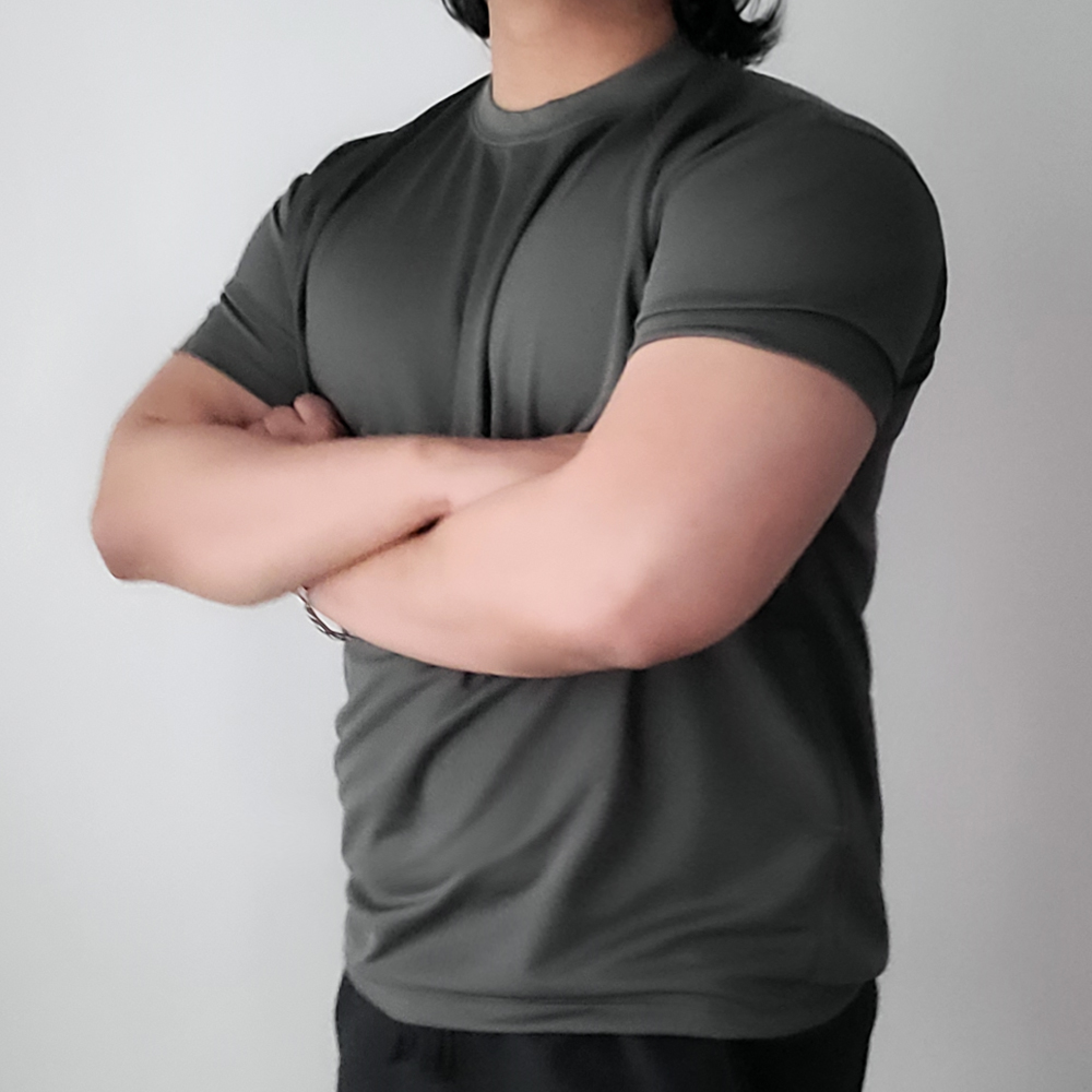 머슬핏반팔 기능성반팔 냉감 쿨 티셔츠 이미지 6