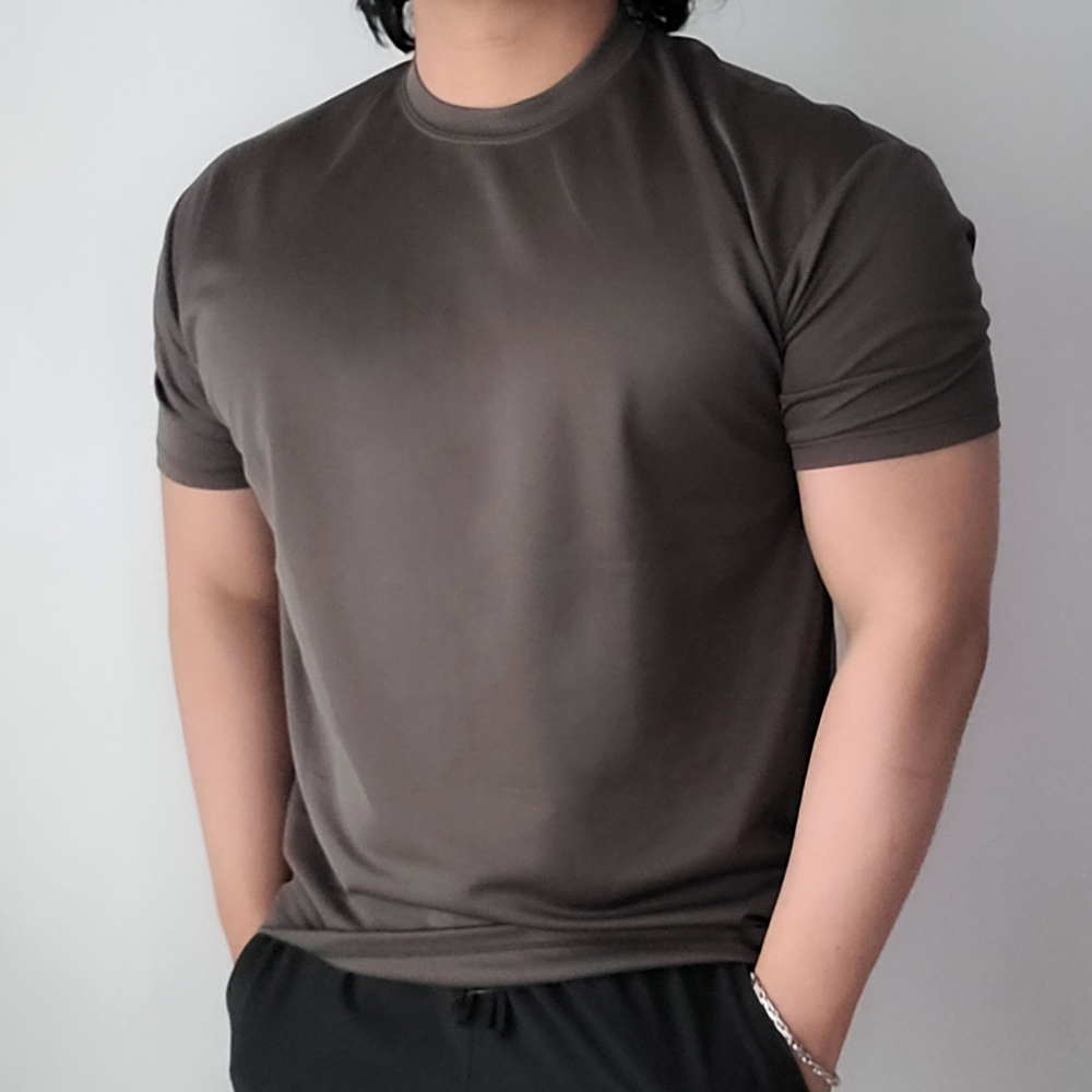 머슬핏반팔 기능성반팔 냉감 쿨 티셔츠 - 상세 이미지 4