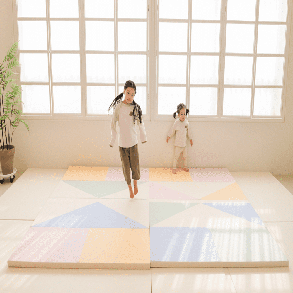 도담도담 사방치기 놀이매트 층간소음 아기매트 거실 폴더 놀이방