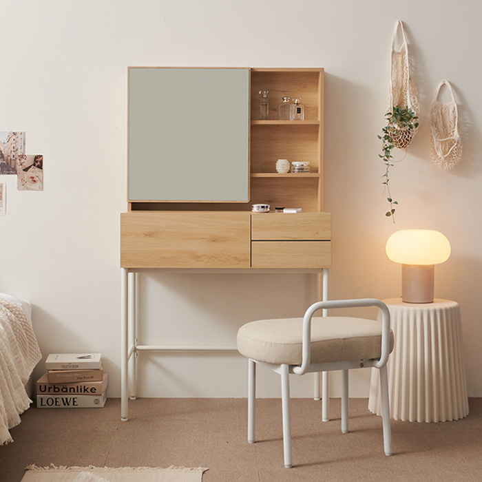 보루네오 마르체 밀리 콘솔 수납 화장대 거울 세트 800 BCM657C