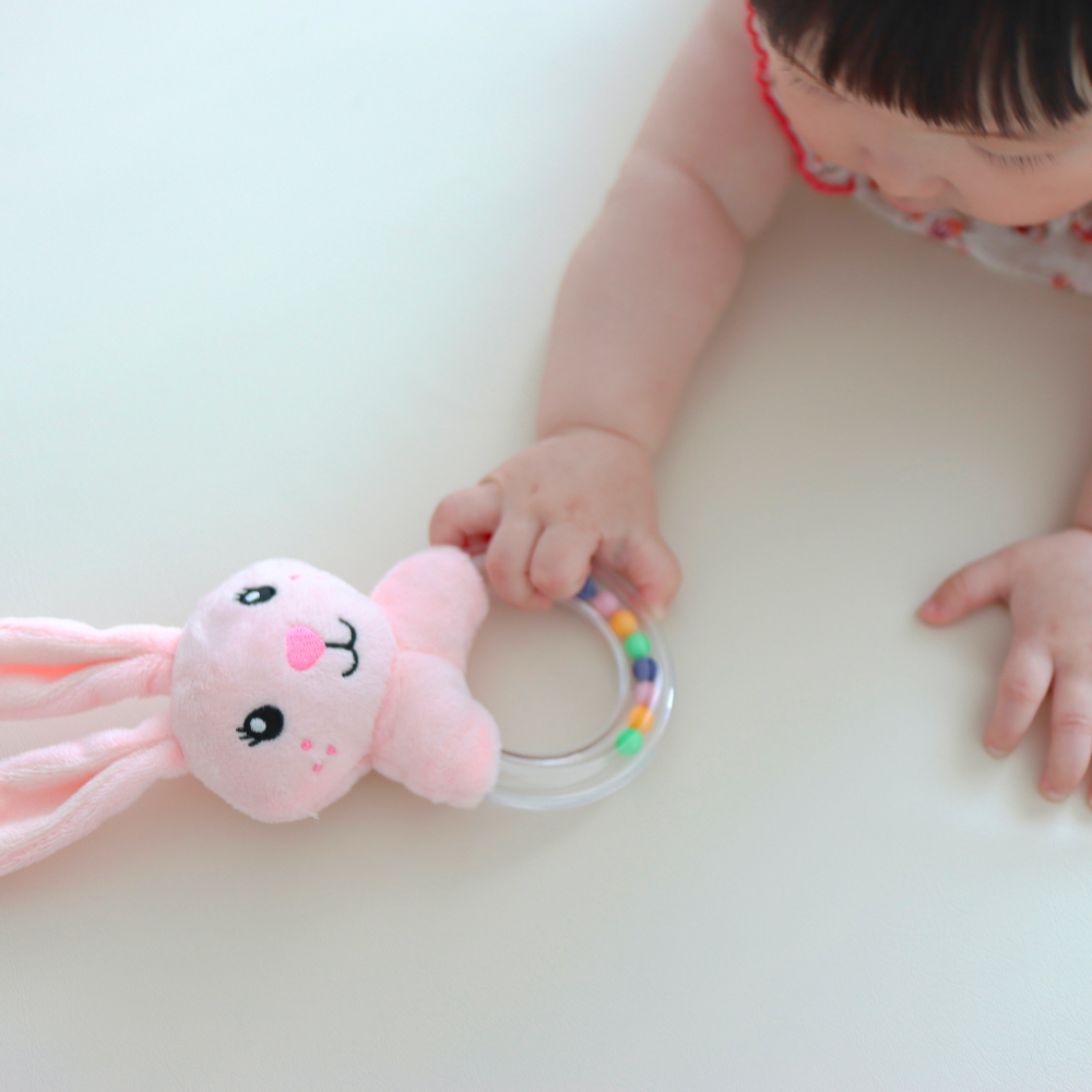 빌랑 토끼 신생아 딸랑이 치발기 장난감 세트 아기 유아 백일 선물 6종 세트
