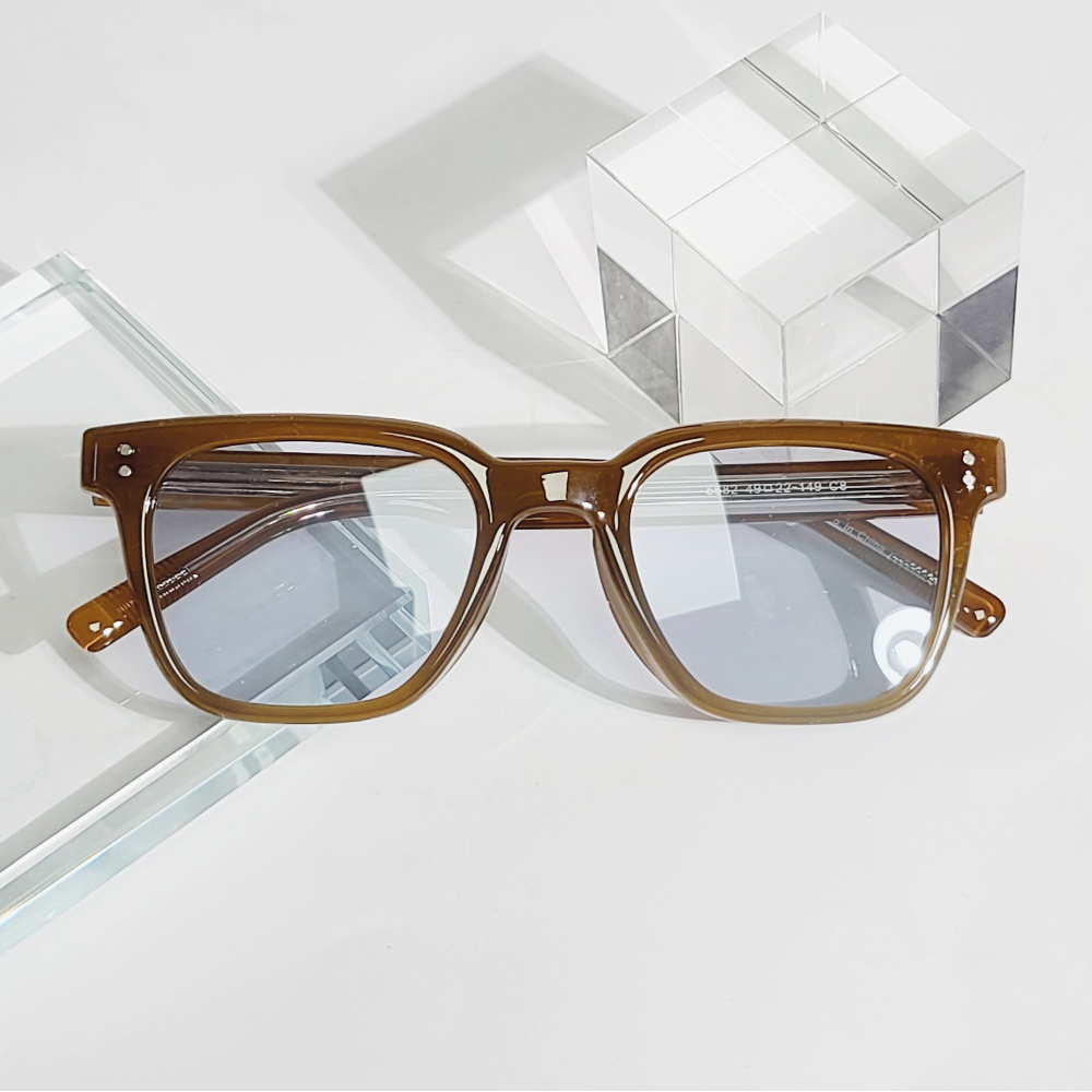 자외선차단 사각 패션 뿔테 커플 틴트 선글라스 UV400nm