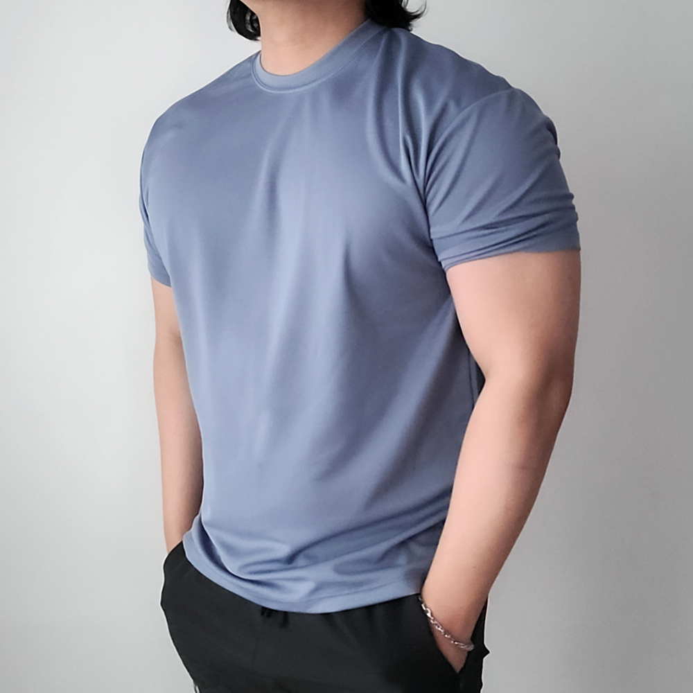 머슬핏반팔 기능성반팔 냉감 쿨 티셔츠 - 상품 이미지