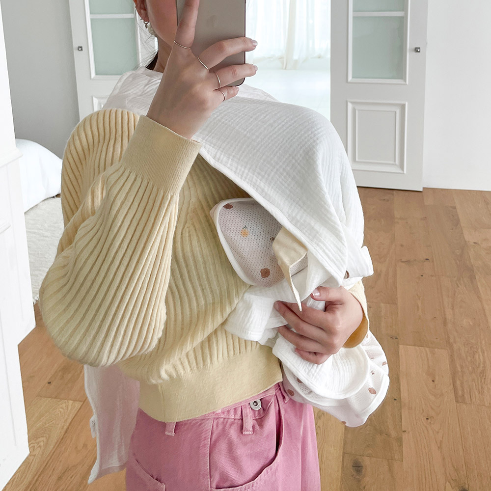 베베코지 엄마 턱받이 침받이 신생아 아기 - 상세 이미지 4