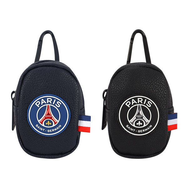 PSG 로고 에어팟 파우치 이어폰 동전 에어팟 파우치 동전지갑 가방고리 백참 - 상세 이미지 2