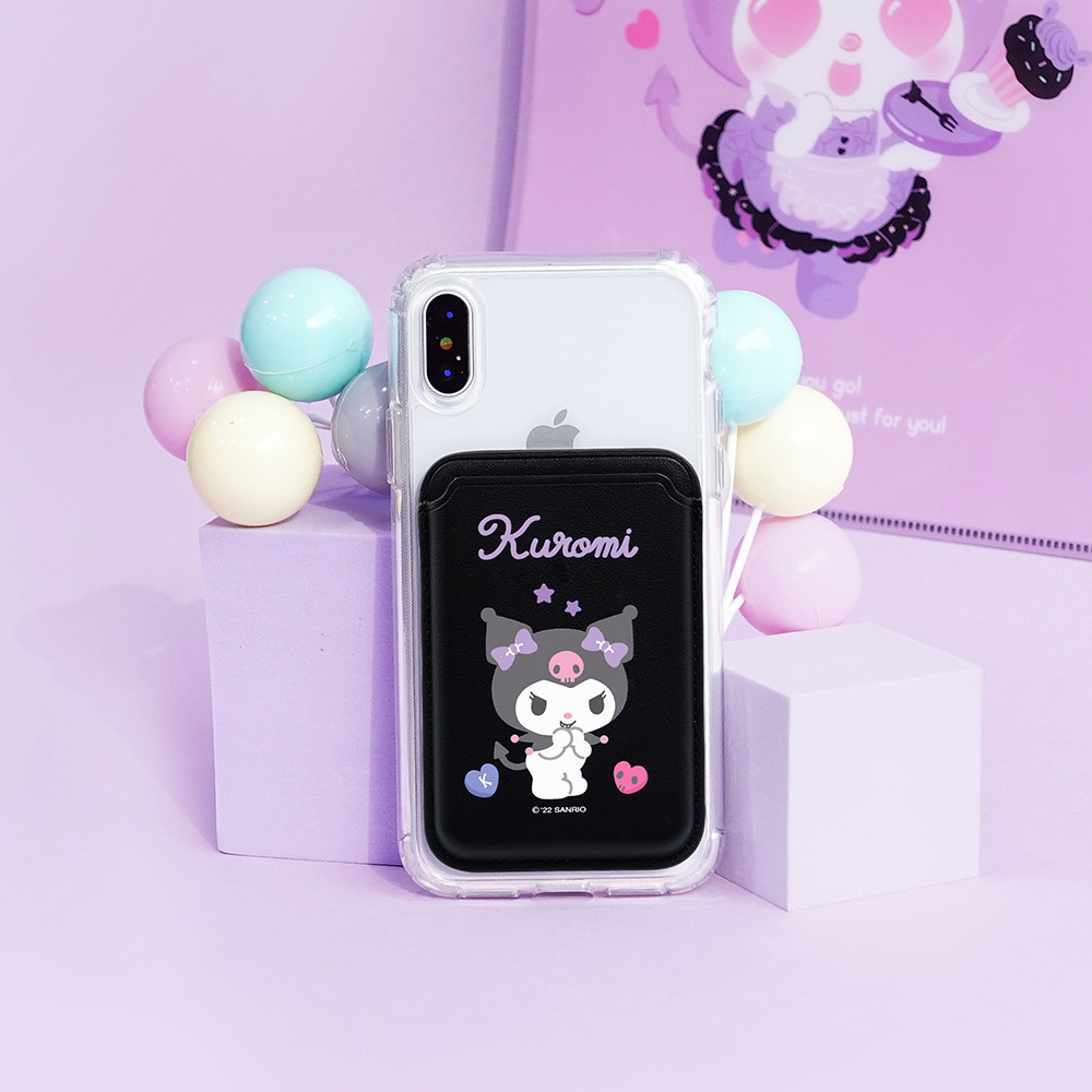 캐릭터 아이폰 맥세이프 카드지갑 가죽 산리오 쿠로미