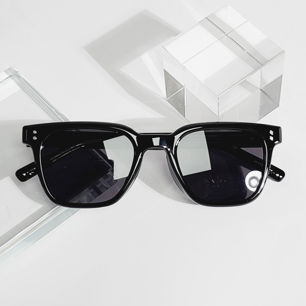 자외선차단 사각 패션 뿔테 커플 틴트 선글라스 UV400nm