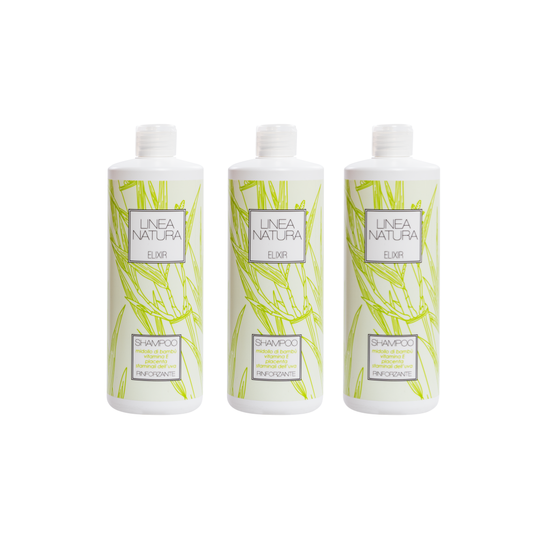 리나나투라 린포르잔테 대나무 이태리 약산성 미용실 볼륨 샴푸 500ml 3개 - 상품 이미지