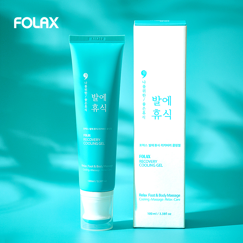 발에휴식 쿨링 수딩 젤 크림 / 노터치 마사지 리커버리 근육통 관절통 발 다리 바디 붓기 - 상품 이미지