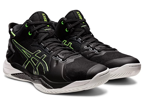 아식스 asics 젤버스트26 농구화 미드컷 운동화 1063A047-001 블랙 그린 - 상품 이미지