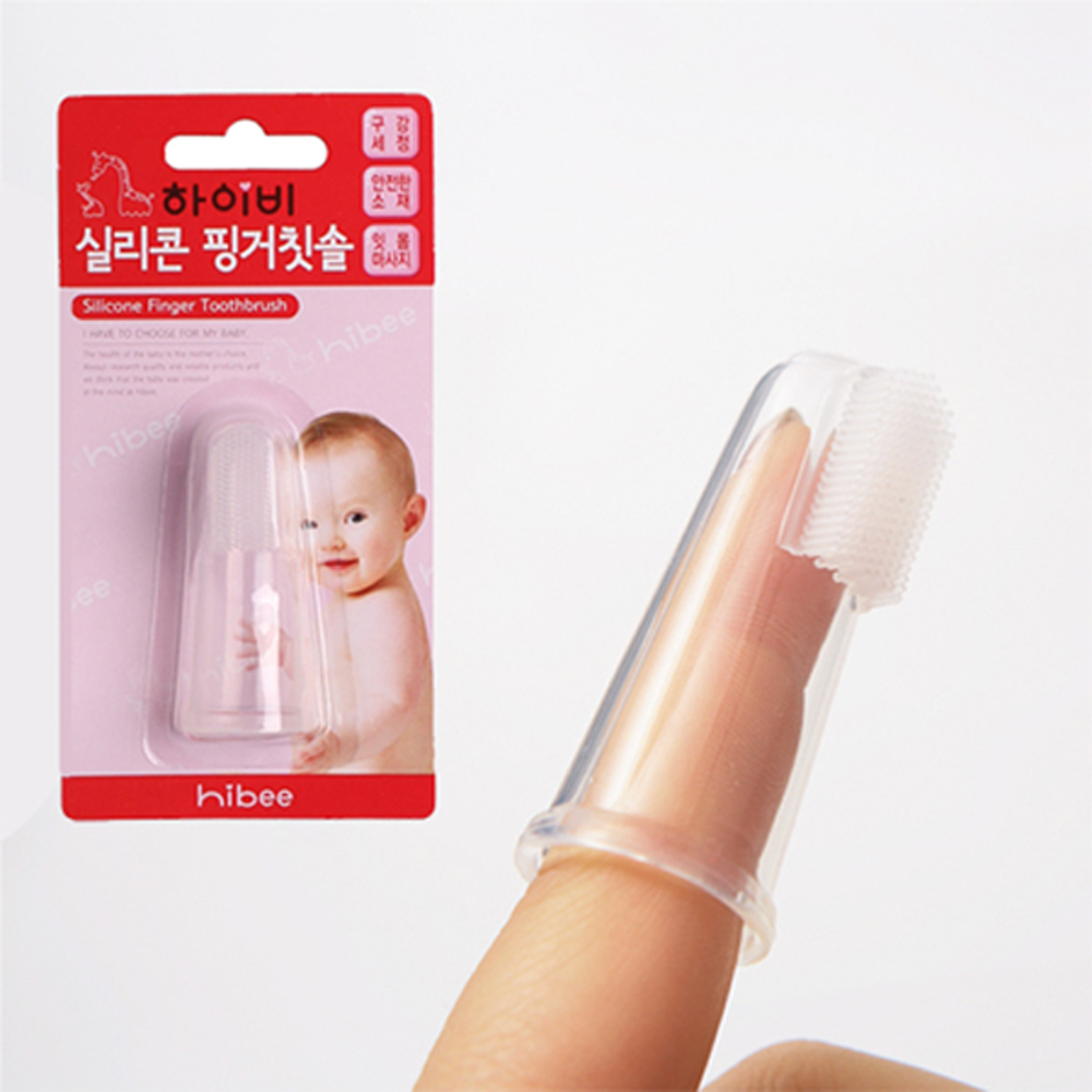 하이비 실리콘 손가락칫솔1P /아기 실리콘 손가락칫솔