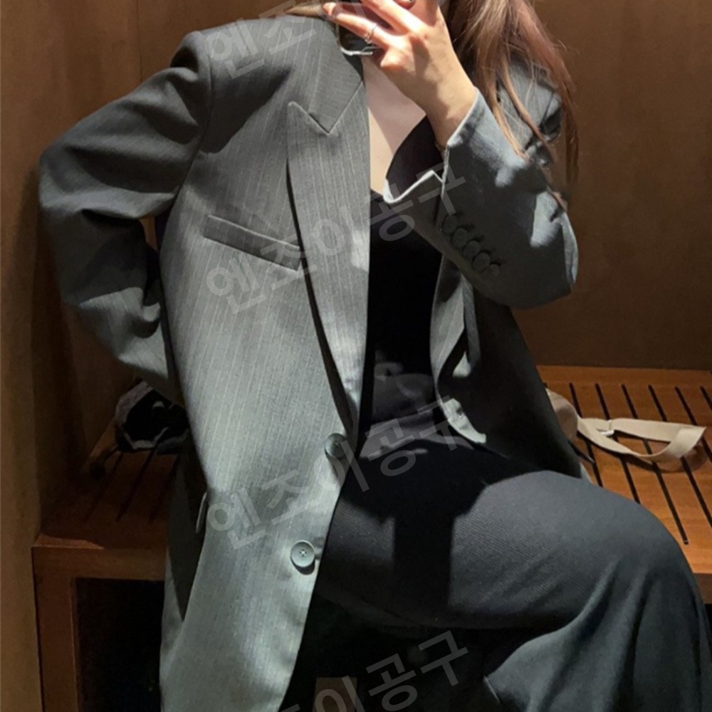 밥이나 한잔해 김희선 자켓 하이앤드 오버핏 의상 옷 패션 - 상품 이미지