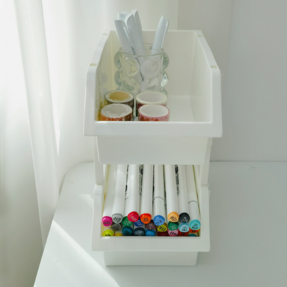 정리 수납 바구니 바스켓 적층 장난감 과자 플라스틱 팬트리 다용도